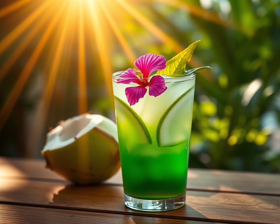 Água de Coco com Hibisco