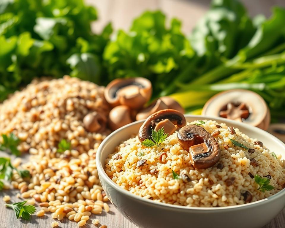 Benefícios Nutricionais da Quinoa e Cogumelos Benefícios Nutricionais da Quinoa e Cogumelos