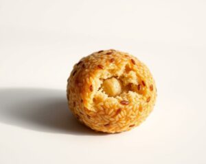 Bolinho de Arroz Integral com Linhaça