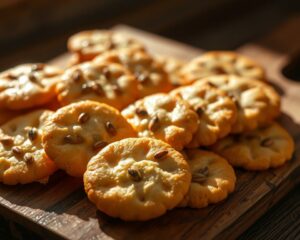 Crackers de Sementes no Forno