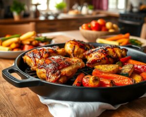 Frango Grelhado com Legumes Assados