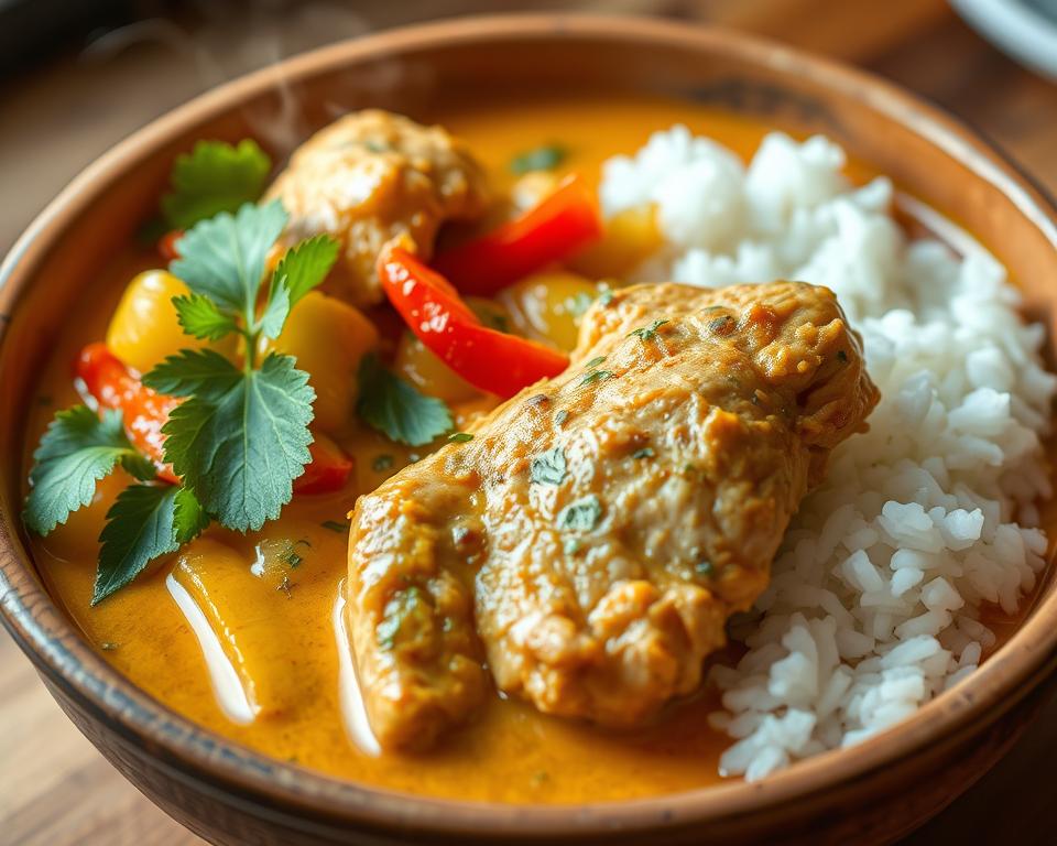 Frango ao Curry com Leite de Coco Light Frango ao Curry com Leite de Coco Light