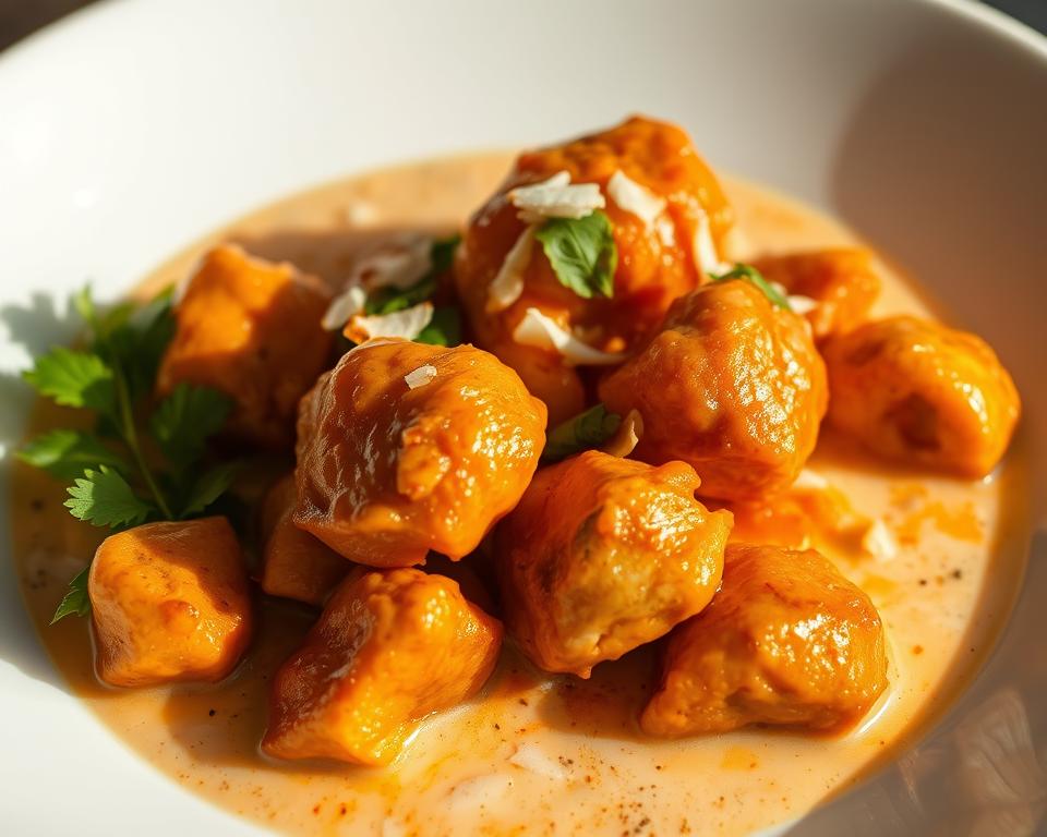 Frango ao Curry com Leite de Coco Light