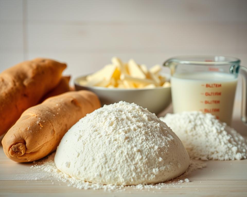 Ingredientes para Pão de Queijo Fit