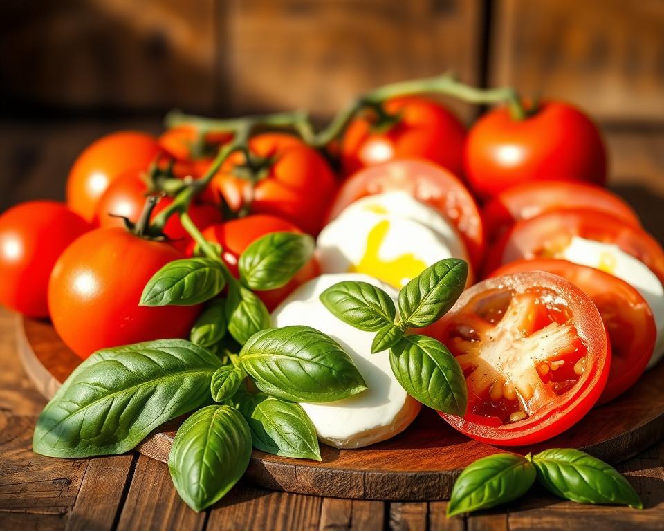 Ingredientes para Salada Caprese