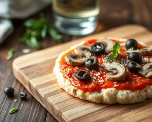 Mini Pizza com Massa de Couve-Flor