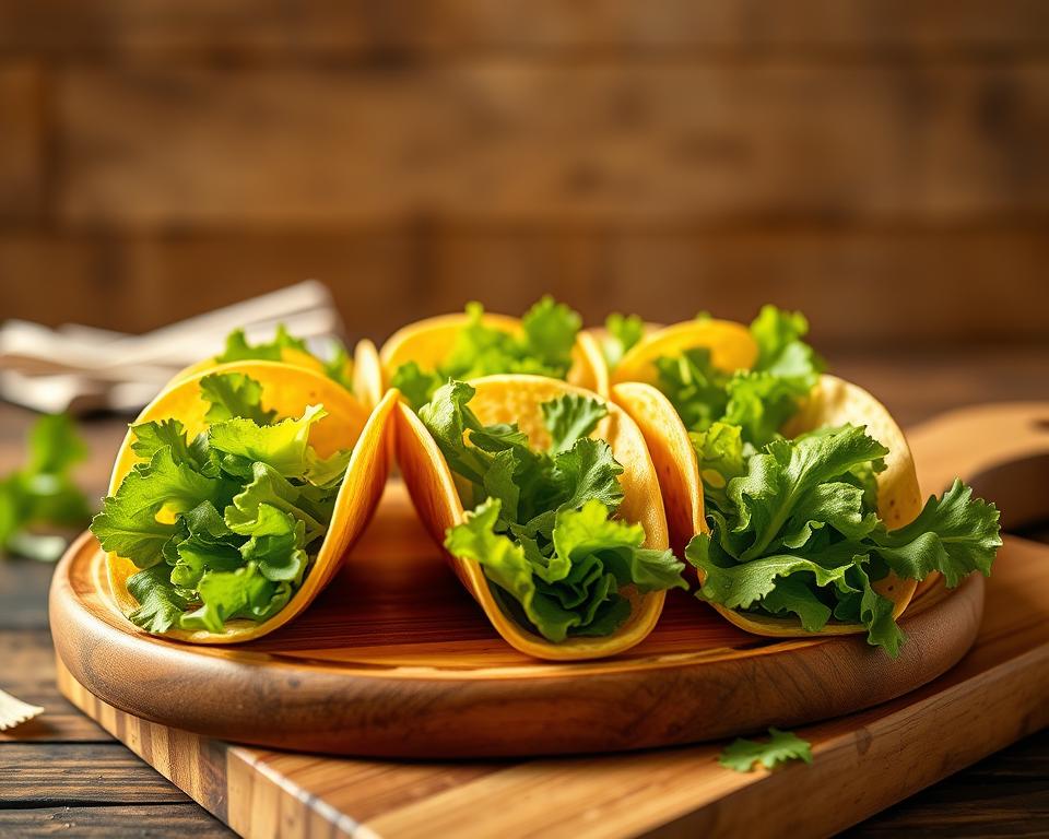 Mini Tacos com Alface