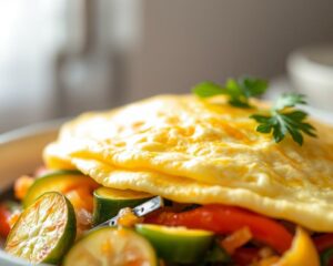 Omelete de Claras com Legumes