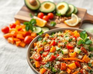 Salada de Quinoa com Legumes