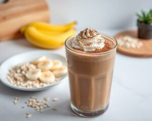 Shake de Banana com Cacau e Aveia