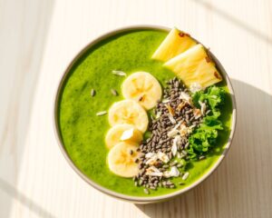 Smoothie Verde com Couve e Abacaxi