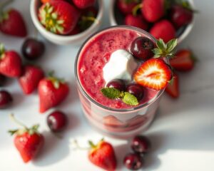 Smoothie de Frutas Vermelhas com Whey