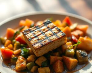 Tofu Grelhado com Legumes ao Curry