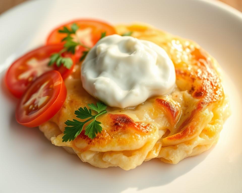 crepioca de frango com cottage