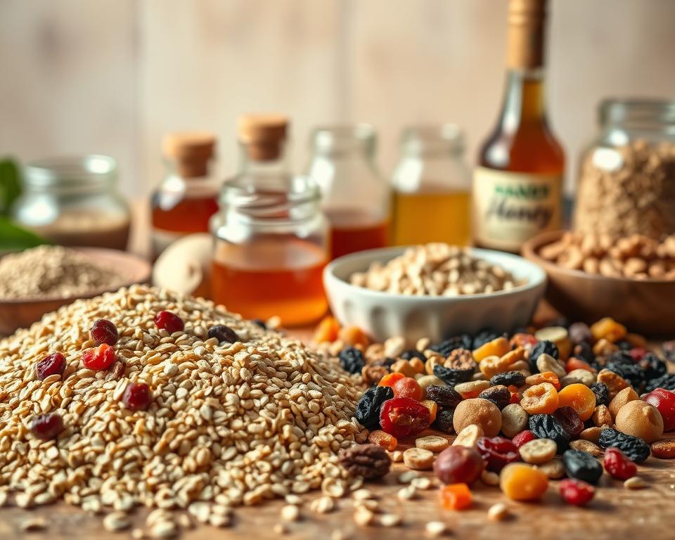 ingredientes para barrinha de cereal ingredientes para barrinha de cereal