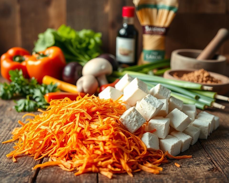 ingredientes talharim de cenoura com tofu ingredientes talharim de cenoura com tofu
