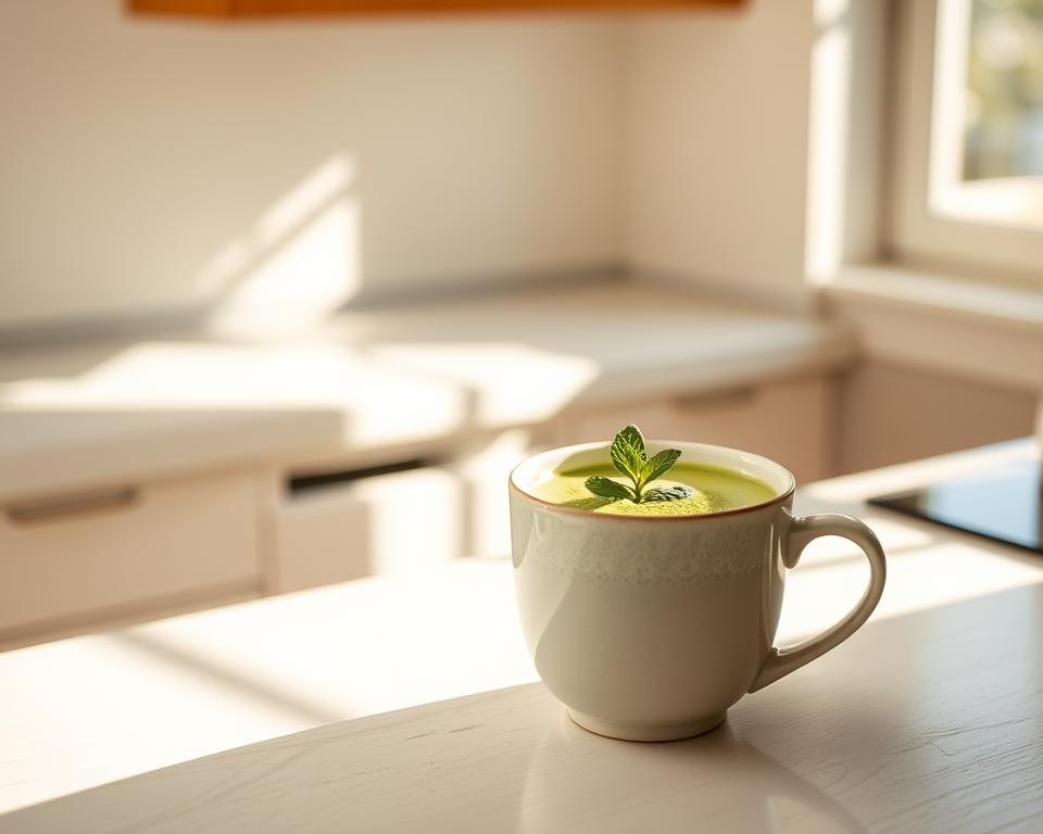 receita de matcha latte