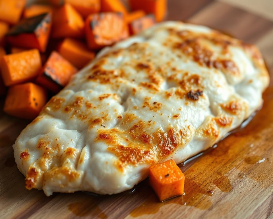 tilápia ao forno com batata-doce