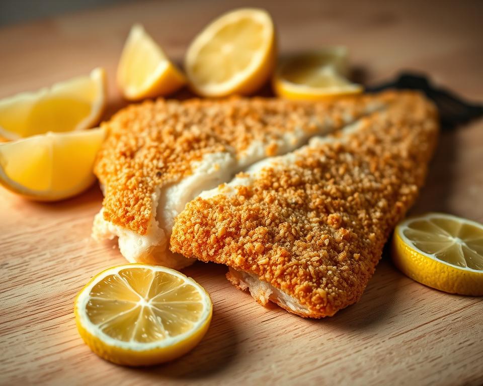tilápia empanada crocante